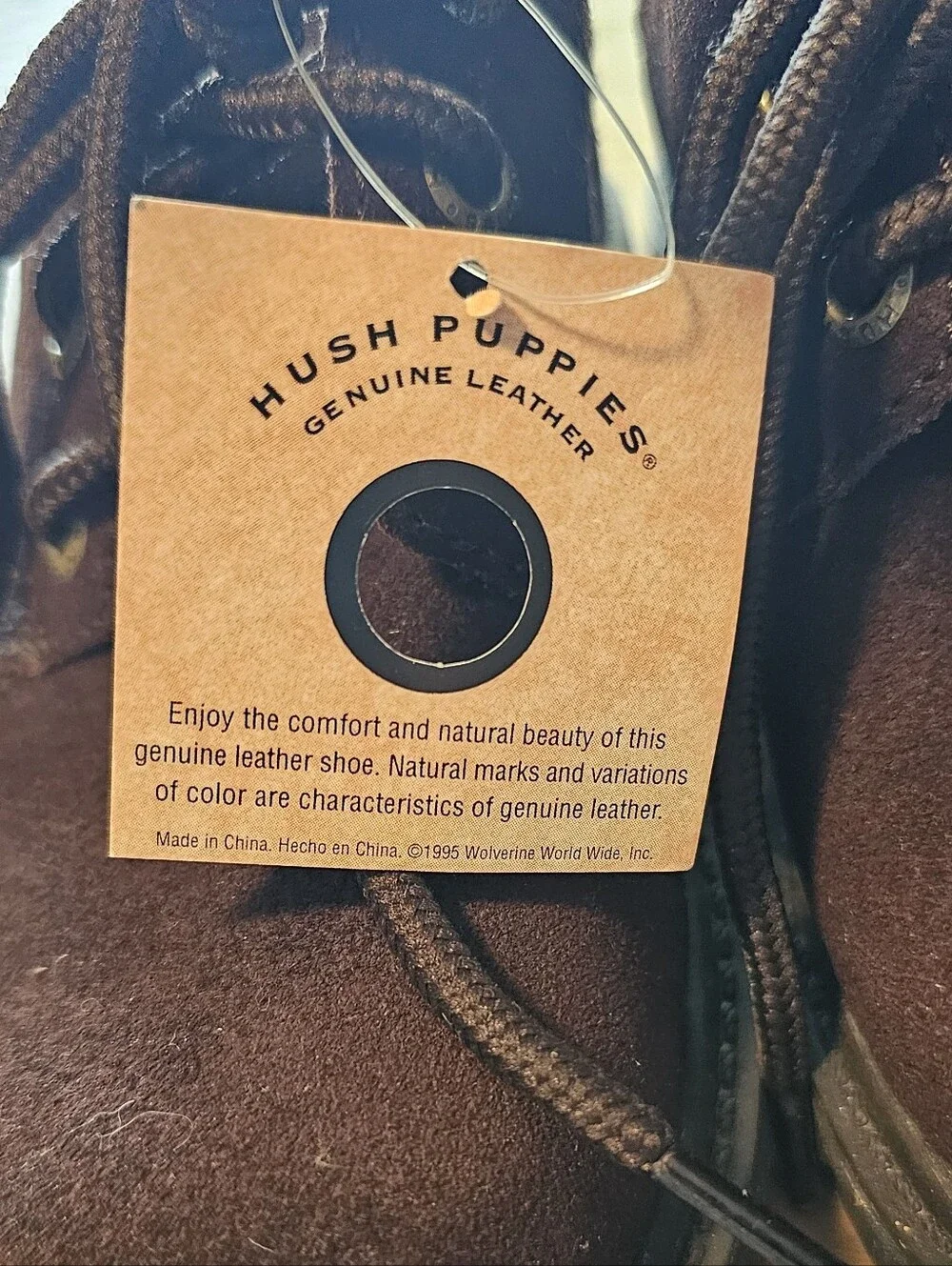 Hush Puppies Kids Dark Brown Suede Lace-Up Shoes
